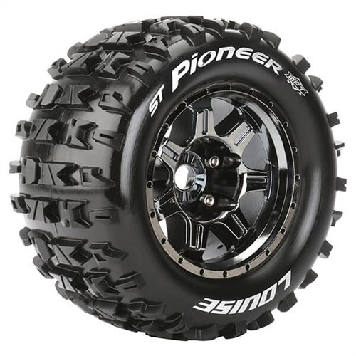 LOUISE RC ST-PIONEER 1/8 SPORT 0" OFFSET HEX 17MM BLACK E-